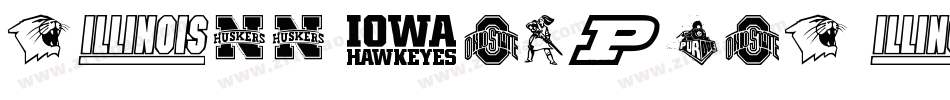 NCAA Houston Cougars字体转换